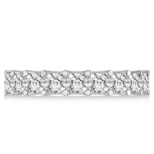 Bague de fiançailles éternelle en diamant taille Asscher, or blanc 14 carats, 5,00 carats - Product Image 3