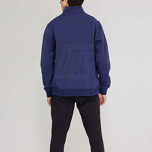 Chaqueta elegante con cremallera 1/4 con cierre de cremallera suave y material transpirable para uso diario Chaqueta con cremallera 1/4 para hombres - Product Image 4