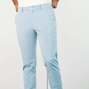 กางเกงลำลองเอวกลางสำหรับผู้ชายกางเกงชิโนแบบสั่งทำสีทึบกางเกงลำลองสำหรับผู้ชาย - Product Image 6