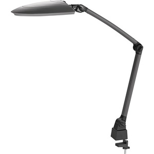 Black Anthracite LED Desk Lamp with Stand and <b>Table</b> <b>Clamp</b> Office Supplies - Product Image 1