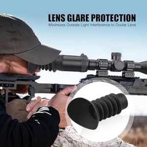 Cubierta de extensor de lente ocular de goma plástica de silicona de metal para diámetro exterior de 38-48mm - Product Image 2