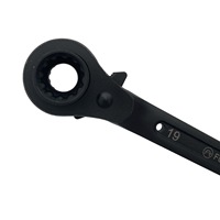 Llave de trinquete de doble cara con dado hexagonal, herramienta de grado industrial, 75N-M de par máximo, cola afilada, soporte OEM personalizable