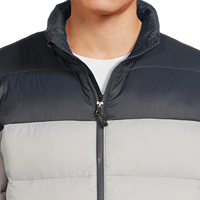 Veste bouffante d'hiver pour hommes de haute qualité veste d'extérieur enduite à capuche imperméable et solide à fermeture éclair décontractée