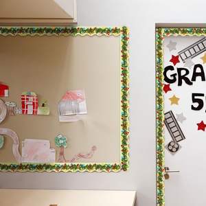 Ghirlanda di natale alla moda luci magneti decorativi bacheca bordi 2cm quadrati natale magnetico decoro sacchetti confezionati - Product Image 5