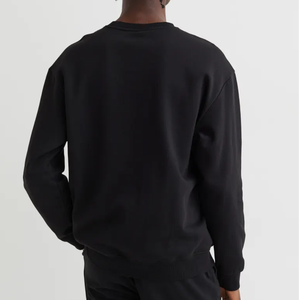 Sudadera lisa de algodón estampada para hombre con cuello redondo Ropa de invierno digital - Product Image 3