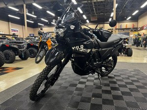 SPEEDER PREMIUM KLR650S Adventure Motorcycle Black Dual Sport Bike with Windshield and Side <b>Cases</b> - Product Image 1