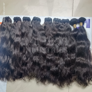 Extensiones de cabello humano virgen indio de trama doble hechas a medida de grado superior, ondas de cuerpo profundo sueltas, Yaki ondas de agua, todas las luces brillantes - Product Image 3