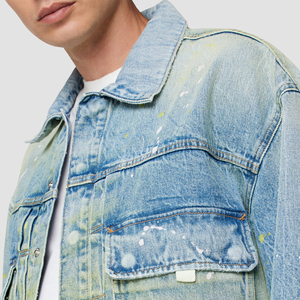 Best Quality <b>Custom</b> Logo Men's Casual <b>Denim</b> <b>Jacket</b> Luxury Winter Wear with OEM Service - Product Image 5