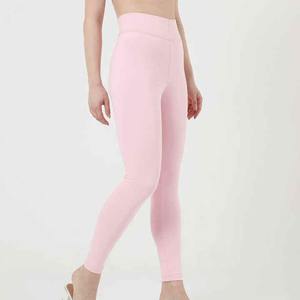 Women's High Quality Casual Breathable High-Waisted Yoga Fitness <b>Leggings</b> with Solid <b>Pattern</b> - Product Image 4