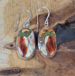 Oyster <b>Copper</b> Turquoise 925 Sterling Silver Natural Gemstone Earring December Month Birthstone Handmade Jewelry <b>Gift</b> for Her - Product Image 4