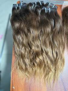 Extensiones de Cabello Virgen Remy Indio, 1B 4 30 Colores, Liso y Ondulado, Cabello Natural 100% Humano, Doble Trama a Máquina, Alta Calidad, 100g - Product Image 3