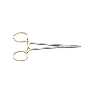 Porte-aiguilles Halsey en carbure de tungstène, acier inoxydable, manuel, 14 cm, droit, 5,5, certifié CE, instrument chirurgical pour chirurgie générale - Product Image 1
