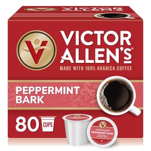 Victor Allen's Coffee Peppermint Bark Flavored, Medium Roast, 80 Count, Single Serve Coffee Pods - Product Image 4