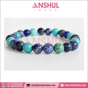 Qualité supérieure Vente chaude 8mm Rond Gemstone Perlé Bijoux de mode Gorge Chakra Cristal Bracelet au prix de gros - Product Image 3