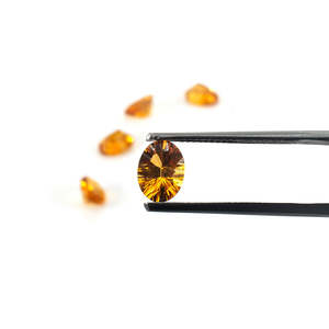 Cuarzo Citrino Natural Ovalado de 5x7mm y 6x8mm, Calibrado y Pulido, Gemas Amarillas y Naranjas para Joyería, Certificado IGI - Product Image 2