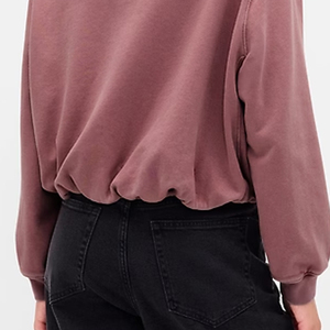 Sweat-shirt pour femmes en gros, manches longues, logo personnalisé, design uni, prix de gros, design économique 2026 - Product Image 6