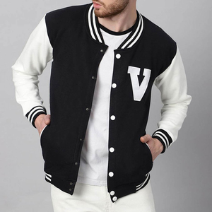 Attractive Look Online Selling School University Varsity Baseball <b>Jacket</b> Fine Quality Lightweight <b>Canvas</b> Stand Collar - Product Image 1