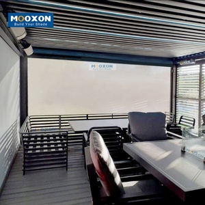Patio Shade Outdoor <strong>Roll</strong> Down Sunroof Shades Automatic Shading System Curtains Vertical <strong>Window</strong> Blinds Outdoor Zip Blinds - Product Image 6