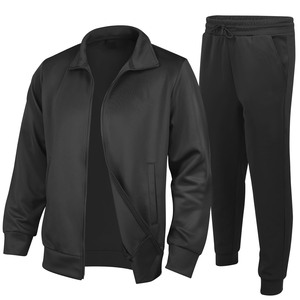 100% coton survêtements survêtements à capuche Patchwork pantalon hommes survêtement pour hommes empilé Jogging évasé hommes deux pièces survêtement ensembles - Product Image 1