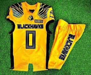 Vente flash Uniforme de football américain par sublimation sur mesure Maillot de football américain personnalisé Nom de l'équipe personnalisé Uniforme de football américain - Product Image 1