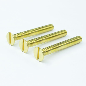 Vis à métaux à tête fraisée à tête plate de haute qualité en acier inoxydable/M3-M8 en laiton pour l'ingénierie de précision - Product Image 3