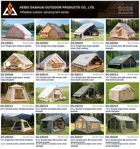 Taşınabilir Şişme Kamp Çadırı, Pompalı, Kolay Kurulum, Su Geçirmez Oxford Hava Çadırı, 3-5 Kişilik Açık Hava Macerası İçin - Product Image 4