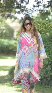 FABZONE Diseñador Heavy Faux Georgette Impresión digital Alta calidad Nueva ropa casual Mujer Gujarati Kurta Set Indian - Product Image 2