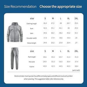 Chándal de alta calidad hecho de Material de algodón 100% transpirable de secado rápido a prueba de viento para hombres gimnasio ejercicio y entrenamiento chándal - Product Image 3