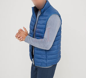 Chaleco acolchado ligero de Venta caliente para hombres Cuello sin mangas personalizable Lona de moda de invierno Todos los colores disponibles OEM - Product Image 5