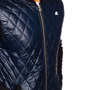 แจ็กเก็ตบอมเบอร์สำหรับผู้ชายพิมพ์ลายโลโก้พร้อมซิปสีพื้นสไตล์สตรีทแห้งเร็วระบายอากาศได้ดี - Product Image 6