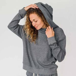 Acogedora Sudadera con capucha de doble punto para mujer: perfecta para descansar, atuendos informales y capas en un clima más fresco - Product Image 4