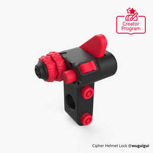 Kit de verrouillage de casque portable Cipher, cadenas à combinaison en alliage avec câble pour vélo - Product Image 4