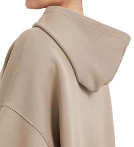 Sweat à capuche long oversize pour femme en velours doux, coupe ample décontractée, confortable, pour l'hiver, style streetwear, logo frontal - Product Image 5