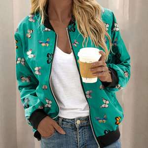 Nueva chaqueta de bombardero de béisbol de calidad superior, de secado rápido, sostenible, transpirable, informal, con cremallera, estampado Letterman Stand para exteriores - Product Image 5