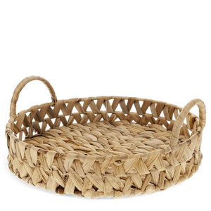 Plateaux en jacinthe d'eau au meilleur prix de gros avec poignée, décoration bohème, plateaux de service tissés fabriqués au Vietnam par KingCraftViet - Product Image 1