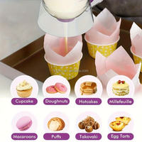 Distributeur de pâte manuel anti-goutte avec graduations de mesure pour cupcakes et crêpes, séparateur de pâte à presser