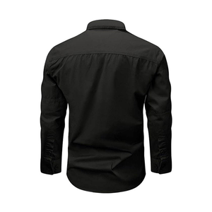 Camisas de Manga Larga con Botones para Hombre de Alta Calidad, Popelina, Logotipo Personalizado, Protección, Secado Rápido, Antiencogimiento, Bolsillos para Senderismo y Pesca - Product Image 5