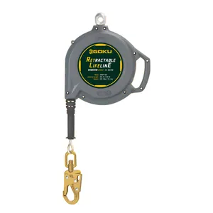 Safety 66ft Self Retracting Lifeline ANSI Z359.14-2021 SRL Device Swivel Top Cable with Snap Hook Fall Arrest Safety Yoyo