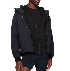 Veste de sport matelassée à capuche unisexe avec logo personnalisé, imperméable, pour l'extérieur, style décontracté, vente en gros - Product Image 2