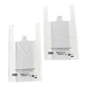 Fabricado en Vietnam OEM Fabricante de fábrica Personalizado Desechable Grabado Impreso Logo Supermercado Cremallera Bolsas de la compra de plástico Reciclable - Product Image 2