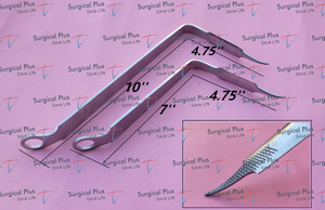 Retractores de Rodilla Bent Hohmann, Juego de 9 para Artroplastia de Cadera, Ortopédicos - Product Image 6