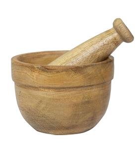 Mortero y Maja de diseño de madera de lujo, Juego de piezas al por mayor para uso en laboratorio doméstico, venta de fábrica, juego de mortero y Maja de madera de calidad - Product Image 1