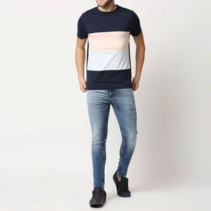 2025 nouveauté qualité supérieure hommes 100% coton T-Shirt décontracté col rond Slim Fit Design 180 grammes plaine teint toile vierge - Product Image 4