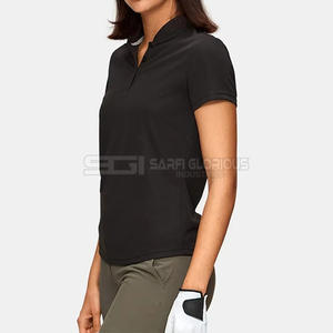 เสื้อโปโลผู้หญิงแห้งเร็ว ยืดหยุ่น กระโปรงทรงเอ ชุดกอล์ฟ ชุดกีฬาถักนิตติ้งสำหรับผู้หญิง - Product Image 4