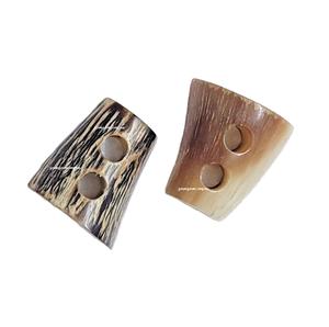 Botón de palanca de cuerno de búfalo real natural para abrigos, chaquetas y prendas de punto Accesorio de ropa ecológico hecho a mano - Product Image 1