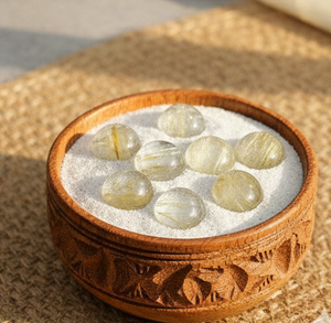 Pierres précieuses rondes en rutile doré naturel, cabochon, en tailles variées, pour la fabrication de bijoux, vente en gros, exportation, approvisionnement en usine - Product Image 4