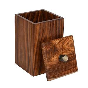 wooden <b>jar</b> container <b>for</b> kitchen storage handmade wooden <b>jar</b> with lid <b>for</b> spices airtight wooden <b>jar</b> container <b>for</b> dry food - Product Image 1