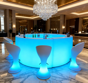 Горячая распродажа: Светодиодные барные стулья для ночных клубов, пластиковые светодиодные табуреты, барные стулья с подсветкой - Product Image 2