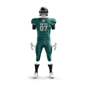 Uniformes de football américain personnalisables 100% polyester respirant antibactérien protection UV séchage rapide taille plus manches courtes - Product Image 4