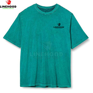 เสื้อยืดผู้ชายผ้าลายน้ำกรดระบายอากาศได้ดีและมีสไตล์100% ผ้าฝ้ายออกแบบลายถนนได้ตามต้องการ - Product Image 1